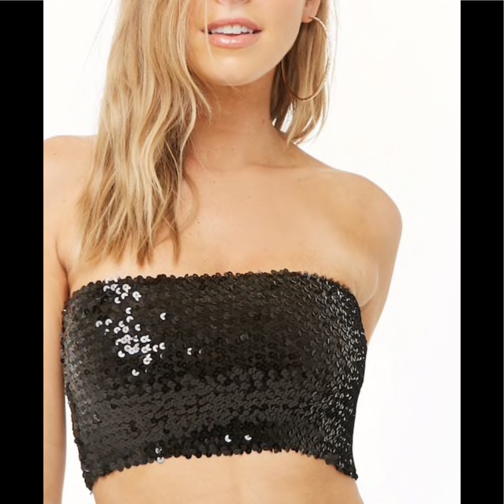 Sequin Tube Top